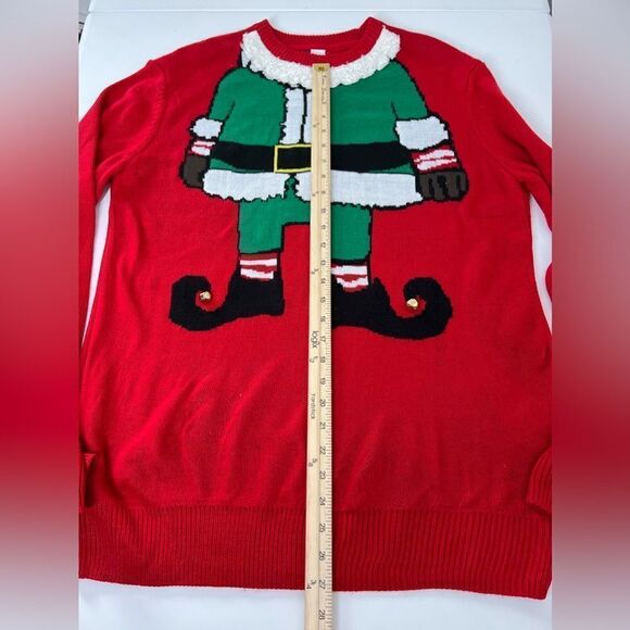 H&M Womens Ladies Knitted Christmas Xmas Oversized Baggy Jumper Size M - Picture 5 of 11